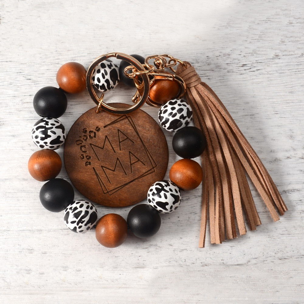 Mama's Gift Bundle - Bracelet, Keychain and Tassel Bag Pendant