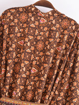 River Moss Boho Short Kimono