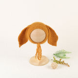 Soft Knitted Angora Floppy Rabbit Ears Bonnet Newborn Photography Props