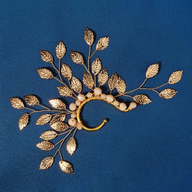 Golden Leaves Ear Cuff