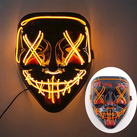 Glowing Cosplay LED Joker Masks