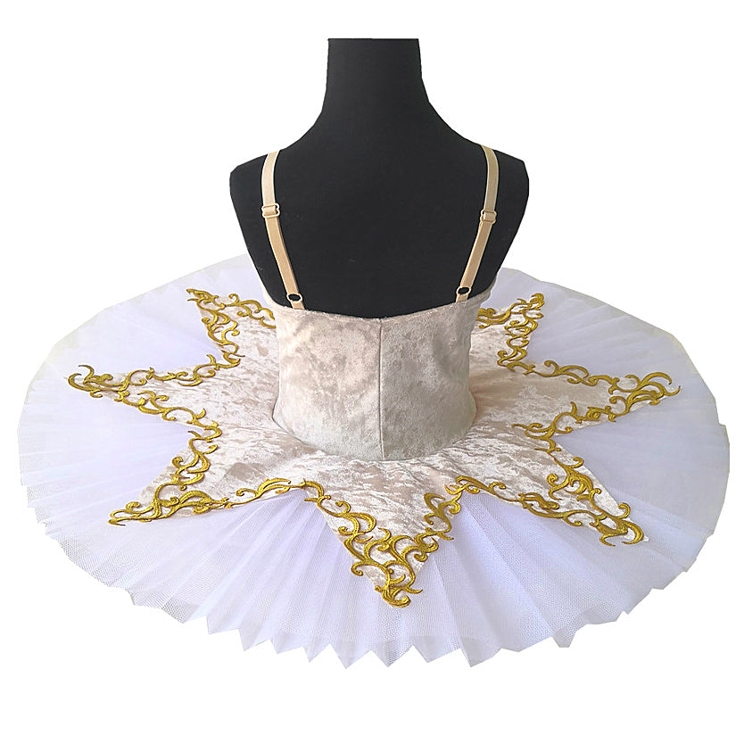 Velvety Top Embroidered Ballet Tutus Kids and Adult Ballerinas