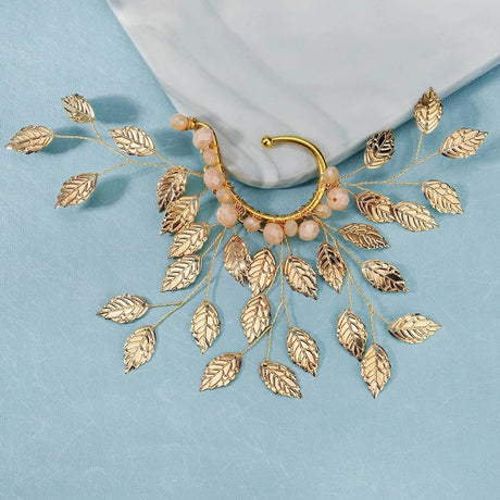 Golden Leaves Ear Cuff