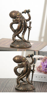 Steampunk Cthulhu Octopus Resin Statue Sculpture Home Decor