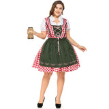 German Oktoberfest Dirndl Dress Beer Maid Cosplay Costume