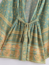 River Moss Boho Short Kimono