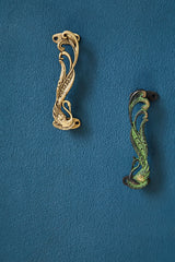 Peacock Handcrafted Brass Door Handle Pull