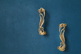 Peacock Handcrafted Brass Door Handle Pull