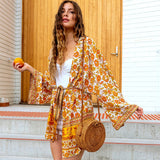 Spot of Sunshine Kimono Duster and Mini Dress