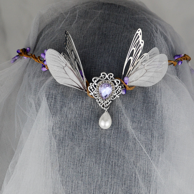 Crystal Forest Crown Elvish Hair Jewellery