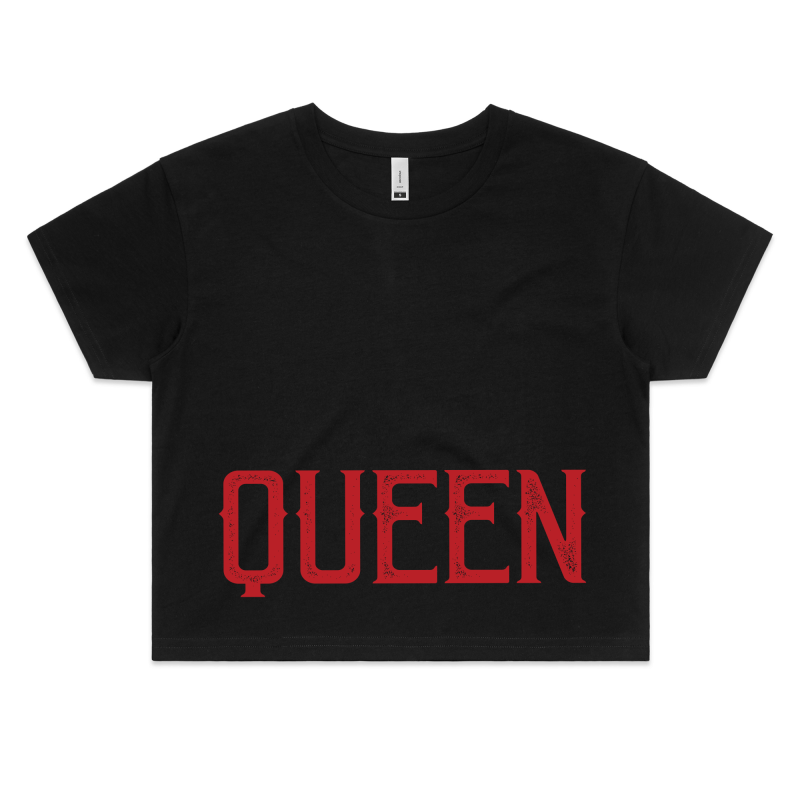 QUEEN - Womens Crop Tee