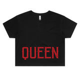 QUEEN - Womens Crop Tee
