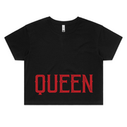 QUEEN - Womens Crop Tee