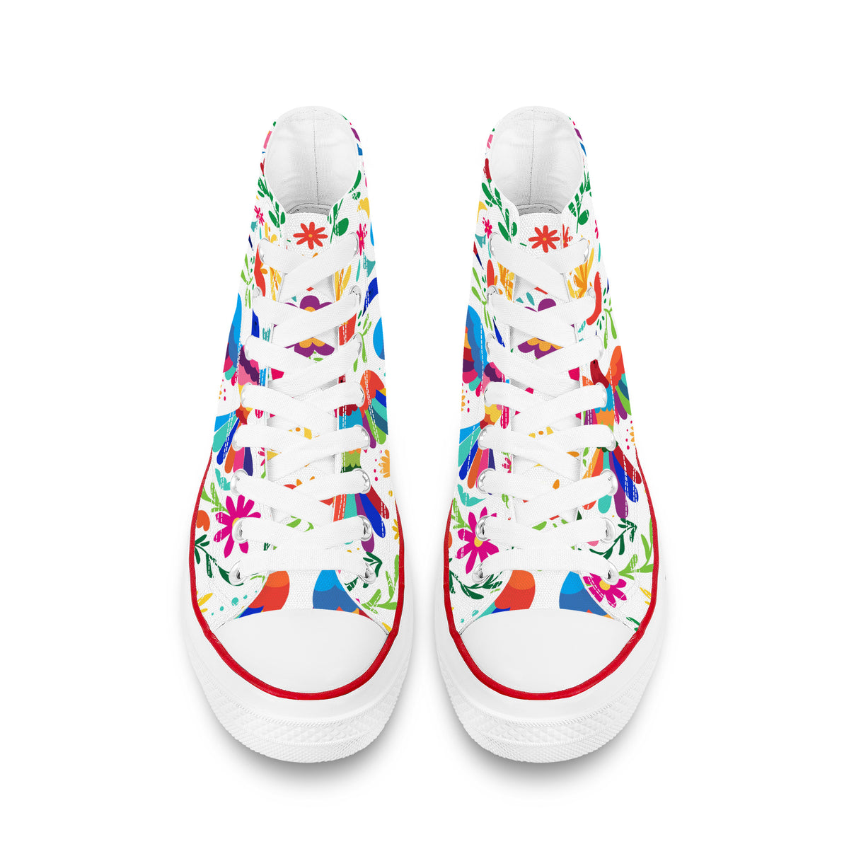 Love Birds High Top Canvas Shoes
