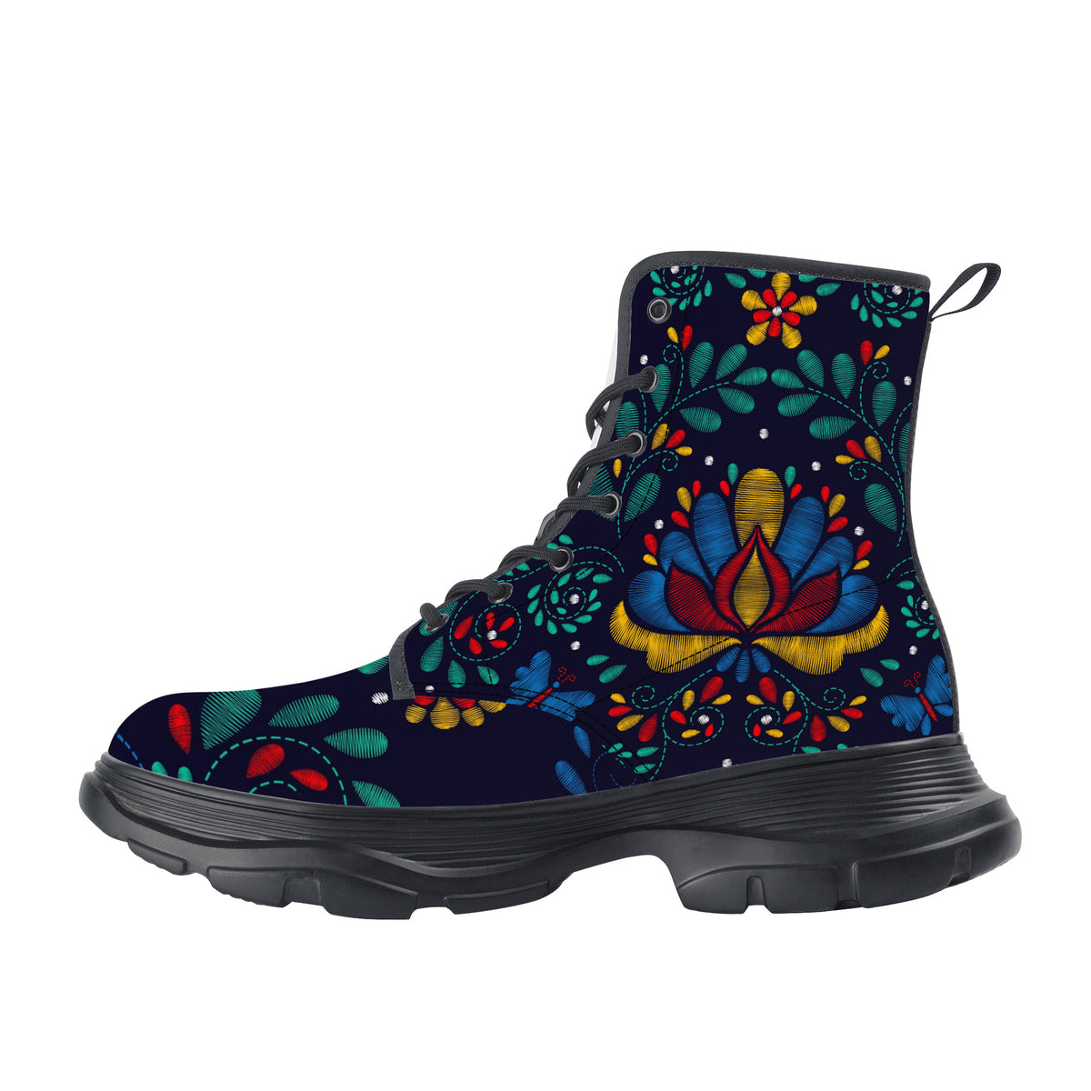 Woodland Gatherer Folksy Chunky Boots