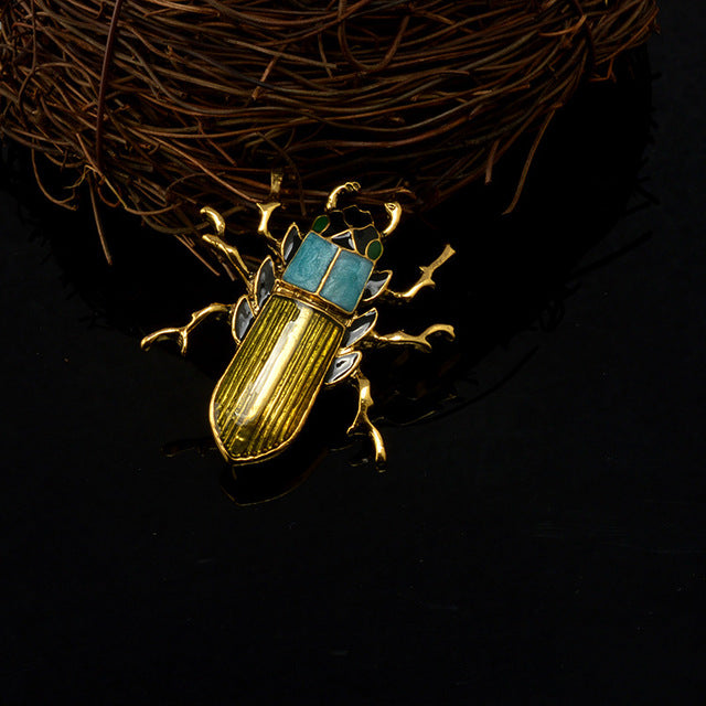 Scarab Beetle Insect Brooches