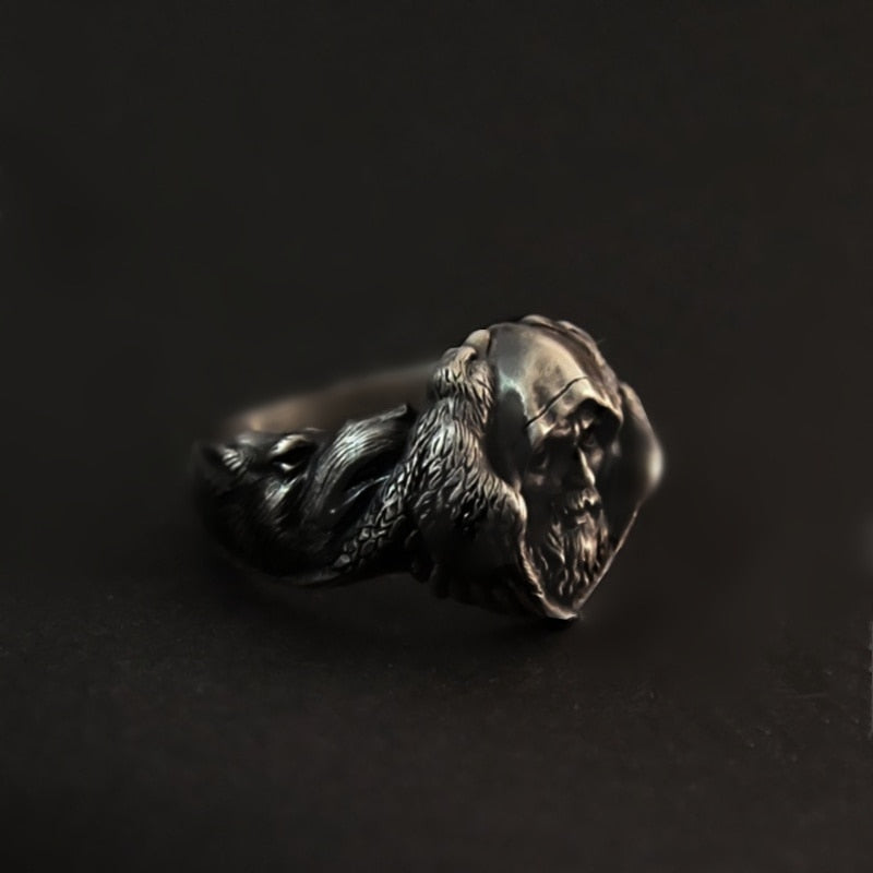 Odin's Wolves Norse Mythology Stainless Steel Ring