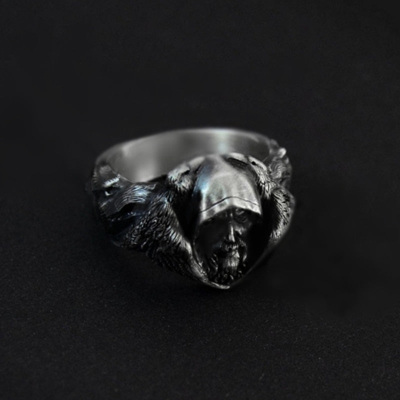 Odin's Wolves Norse Mythology Stainless Steel Ring