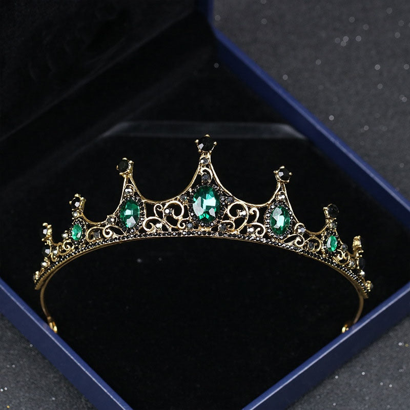 Wickedly Green Crystal Crown