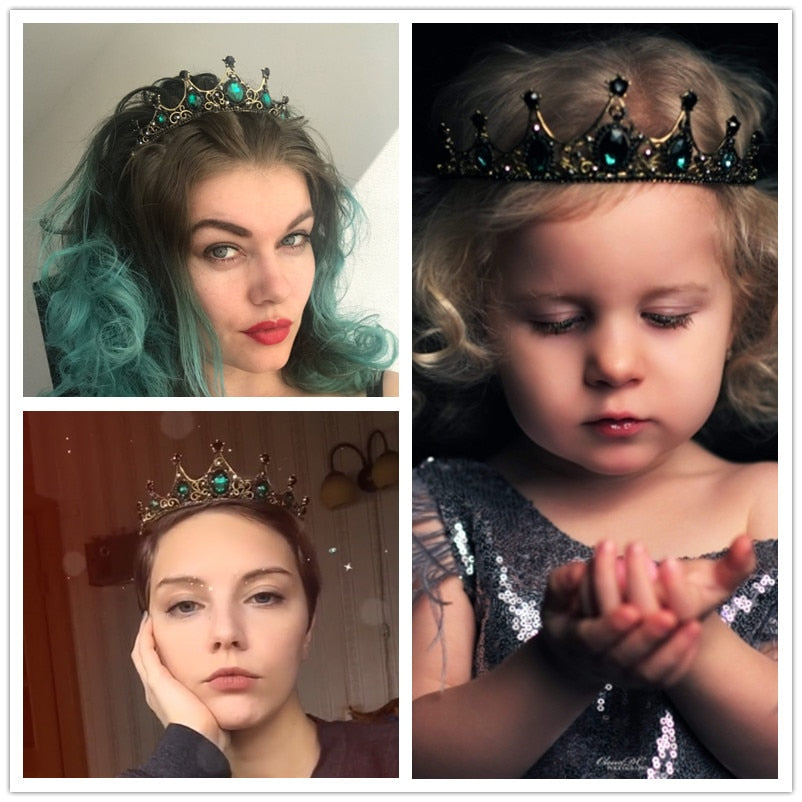 Wickedly Green Crystal Crown.