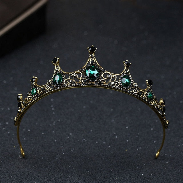 Wickedly Green Crystal Crown