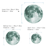 30cm Glow In The Dark Moon Wall Sticker
