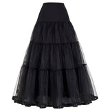 Long Petticoat Ruffled Crinoline Vintage Underskirt