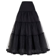 Long Petticoat Ruffled Crinoline Vintage Underskirt