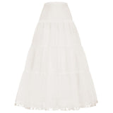 Long Petticoat Ruffled Crinoline Vintage Underskirt