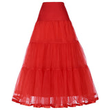 Long Petticoat Ruffled Crinoline Vintage Underskirt