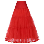 Long Petticoat Ruffled Crinoline Vintage Underskirt