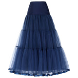 Long Petticoat Ruffled Crinoline Vintage Underskirt
