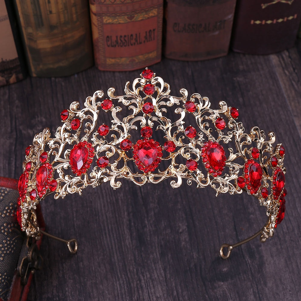 Forest Leaf Crystal Crown 4 Colours