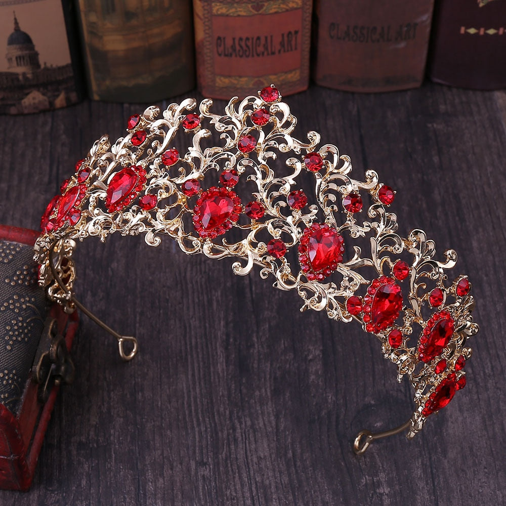 Forest Leaf Crystal Crown 4 Colours