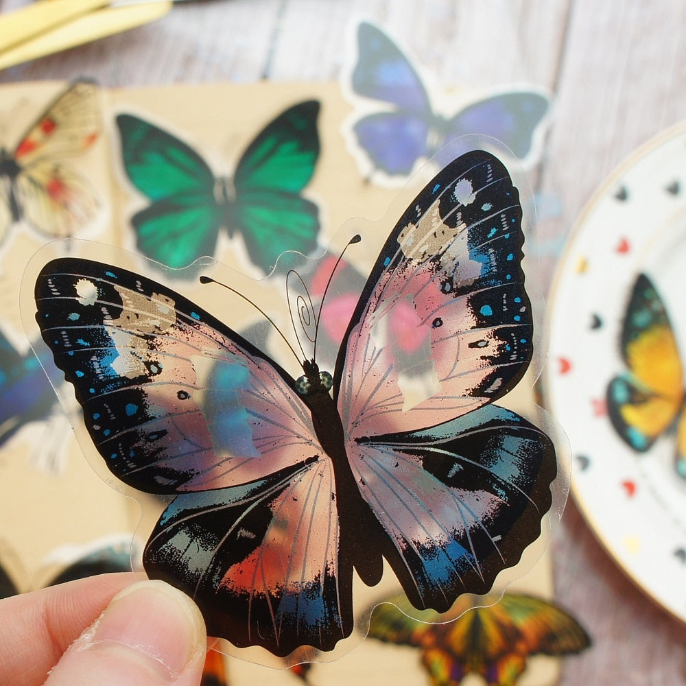 28pcs Tropical Rainforest Butterfly Stickers