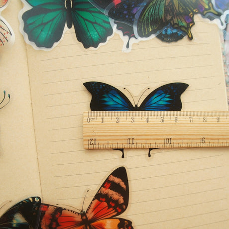 28pcs Tropical Rainforest Butterfly Stickers