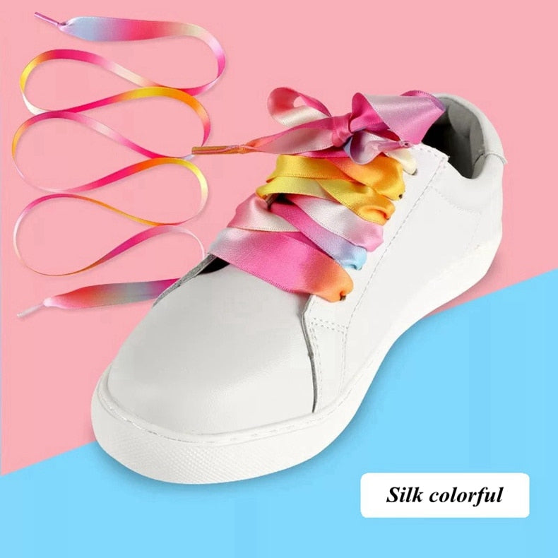 Ombre Silk Shoelaces