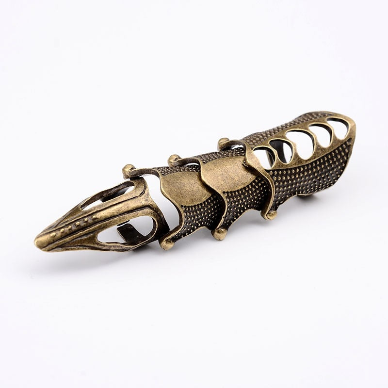 Skull Double Finger Ring Knuckle Armour