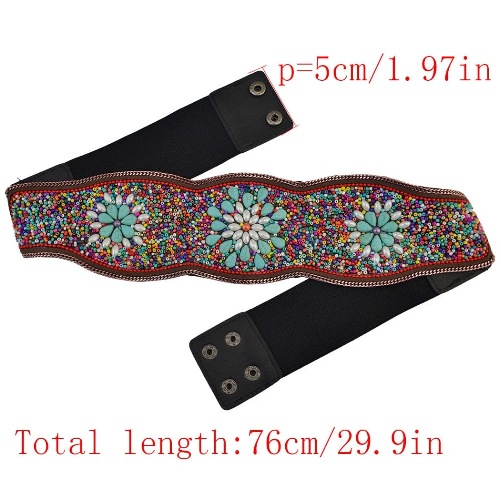 Bohemian Charm Belt with Beading