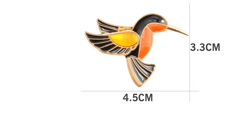 Hummingbird Enamel Pin