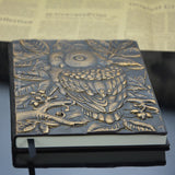 Handmade Embossed Faux Leather Owl Journal