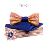 Carved Wooden Bow Tie