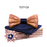 Carved Wooden Bow Tie