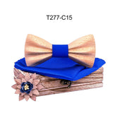 Carved Wooden Bow Tie