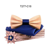 Carved Wooden Bow Tie