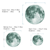 30cm Glow In The Dark Moon Wall Sticker