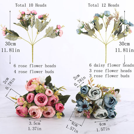 Silk Camellias Artificial Flowers