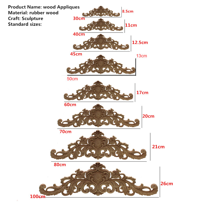 Carved Wood Embellishment Toppers