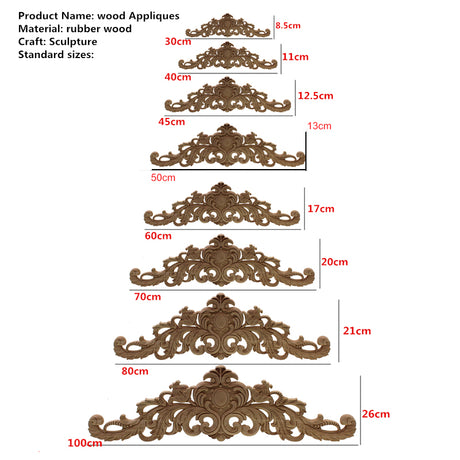 Carved Wood Embellishment Toppers