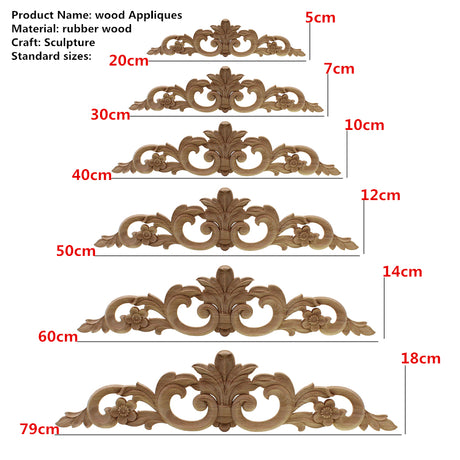 Carved Wood Embellishment Toppers